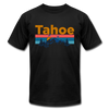 Lake Tahoe, California T-Shirt - Retro Mountain & Birds Unisex Lake Tahoe T Shirt - black