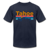 Lake Tahoe, California T-Shirt - Retro Mountain & Birds Unisex Lake Tahoe T Shirt - navy