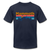 Mammoth, California T-Shirt - Retro Mountain & Birds Unisex Mammoth T Shirt - navy
