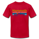 Mammoth, California T-Shirt - Retro Mountain & Birds Unisex Mammoth T Shirt - red