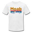 Moab, Utah T-Shirt - Retro Mountain & Birds Unisex Moab T Shirt - white