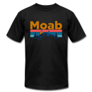 Moab, Utah T-Shirt - Retro Mountain & Birds Unisex Moab T Shirt - black