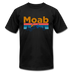 Moab, Utah T-Shirt - Retro Mountain & Birds Unisex Moab T Shirt - black