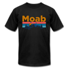 Moab, Utah T-Shirt - Retro Mountain & Birds Unisex Moab T Shirt - black