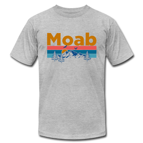 Moab, Utah T-Shirt - Retro Mountain & Birds Unisex Moab T Shirt