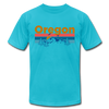 Oregon T-Shirt - Retro Mountain & Birds Unisex Oregon T Shirt - turquoise