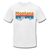 Montana T-Shirt - Retro Mountain & Birds Unisex Montana T Shirt - white