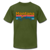 Montana T-Shirt - Retro Mountain & Birds Unisex Montana T Shirt