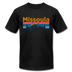 Missoula, Montana T-Shirt - Retro Mountain & Birds Unisex Missoula T Shirt - black