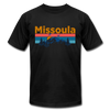 Missoula, Montana T-Shirt - Retro Mountain & Birds Unisex Missoula T Shirt
