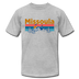 Missoula, Montana T-Shirt - Retro Mountain & Birds Unisex Missoula T Shirt - heather gray