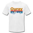 Ouray, Colorado T-Shirt - Retro Mountain & Birds Unisex Ouray T Shirt - white