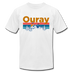 Ouray, Colorado T-Shirt - Retro Mountain & Birds Unisex Ouray T Shirt - white