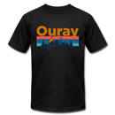 Ouray, Colorado T-Shirt - Retro Mountain & Birds Unisex Ouray T Shirt - black