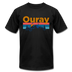 Ouray, Colorado T-Shirt - Retro Mountain & Birds Unisex Ouray T Shirt - black
