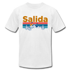 Salida, Colorado T-Shirt - Retro Mountain & Birds Unisex Salida T Shirt - white