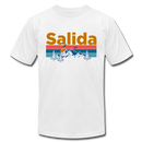 Salida, Colorado T-Shirt - Retro Mountain & Birds Unisex Salida T Shirt - white