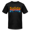 Salida, Colorado T-Shirt - Retro Mountain & Birds Unisex Salida T Shirt - black
