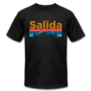 Salida, Colorado T-Shirt - Retro Mountain & Birds Unisex Salida T Shirt - black