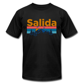 Salida, Colorado T-Shirt - Retro Mountain & Birds Unisex Salida T Shirt - black
