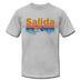 Salida, Colorado T-Shirt - Retro Mountain & Birds Unisex Salida T Shirt - heather gray