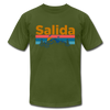 Salida, Colorado T-Shirt - Retro Mountain & Birds Unisex Salida T Shirt