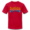 Salida, Colorado T-Shirt - Retro Mountain & Birds Unisex Salida T Shirt - red