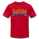 Salida, Colorado T-Shirt - Retro Mountain & Birds Unisex Salida T Shirt - red