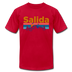 Salida, Colorado T-Shirt - Retro Mountain & Birds Unisex Salida T Shirt - red