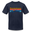 Snowmass, Colorado T-Shirt - Retro Mountain & Birds Unisex Snowmass T Shirt - navy