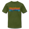 Steamboat, Colorado T-Shirt - Retro Mountain & Birds Unisex Steamboat T Shirt
