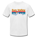 Sun Valley, Idaho T-Shirt - Retro Mountain & Birds Unisex Sun Valley T Shirt - white