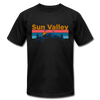 Sun Valley, Idaho T-Shirt - Retro Mountain & Birds Unisex Sun Valley T Shirt - black