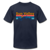 Sun Valley, Idaho T-Shirt - Retro Mountain & Birds Unisex Sun Valley T Shirt - navy