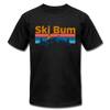 Ski Bum T-Shirt - Retro Mountain & Birds Unisex Ski Bum T Shirt