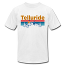 Telluride, Colorado T-Shirt - Retro Mountain & Birds Unisex Telluride T Shirt - white