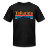 Telluride, Colorado T-Shirt - Retro Mountain & Birds Unisex Telluride T Shirt - black