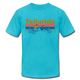 Telluride, Colorado T-Shirt - Retro Mountain & Birds Unisex Telluride T Shirt
