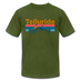 Telluride, Colorado T-Shirt - Retro Mountain & Birds Unisex Telluride T Shirt - olive