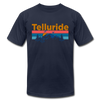 Telluride, Colorado T-Shirt - Retro Mountain & Birds Unisex Telluride T Shirt