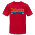 Telluride, Colorado T-Shirt - Retro Mountain & Birds Unisex Telluride T Shirt - red