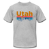 Utah T-Shirt - Retro Mountain & Birds Unisex Utah T Shirt - heather gray