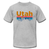 Utah T-Shirt - Retro Mountain & Birds Unisex Utah T Shirt