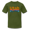 Utah T-Shirt - Retro Mountain & Birds Unisex Utah T Shirt
