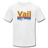 Vail, Colorado T-Shirt - Retro Mountain & Birds Unisex Vail T Shirt - white