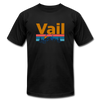 Vail, Colorado T-Shirt - Retro Mountain & Birds Unisex Vail T Shirt - black
