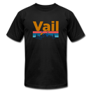 Vail, Colorado T-Shirt - Retro Mountain & Birds Unisex Vail T Shirt - black