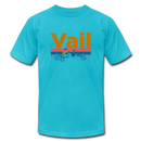 Vail, Colorado T-Shirt - Retro Mountain & Birds Unisex Vail T Shirt - turquoise
