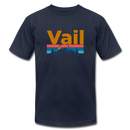 Vail, Colorado T-Shirt - Retro Mountain & Birds Unisex Vail T Shirt - navy