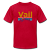 Vail, Colorado T-Shirt - Retro Mountain & Birds Unisex Vail T Shirt - red